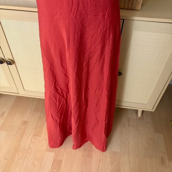 MARINE LAYER‎ Eden Maxi Dress Orange Ballon Sleeves Size Medium - Picture 4 of 8